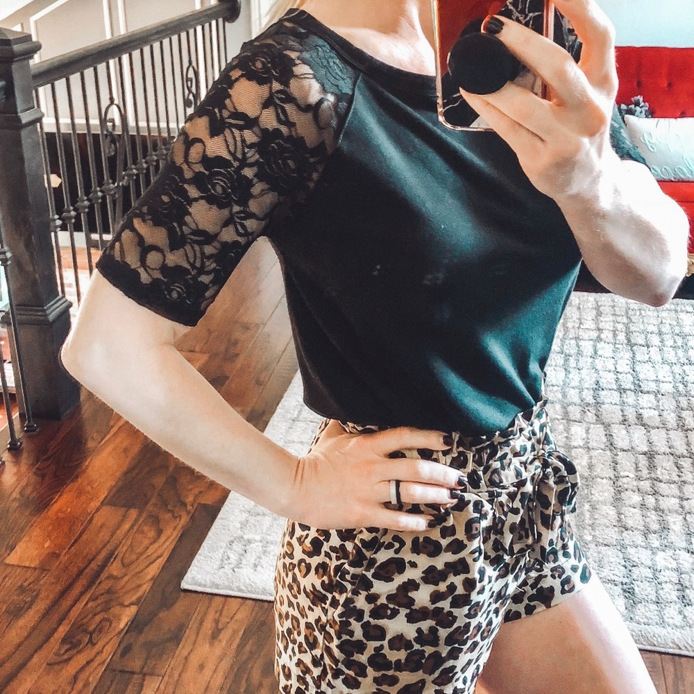 Black Lace Top